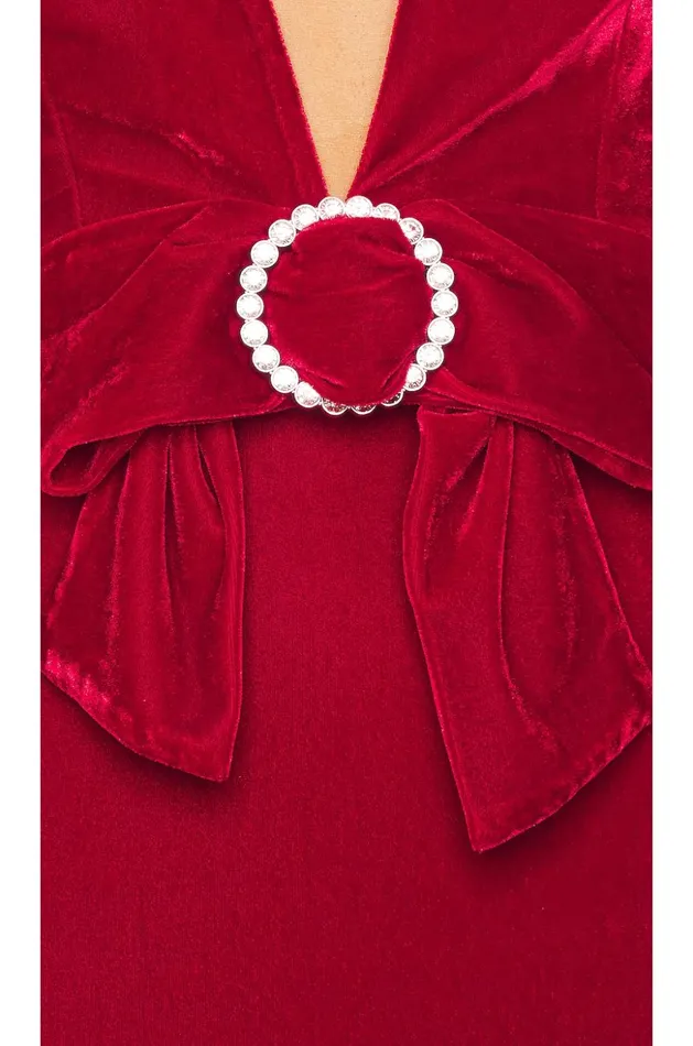 Lovers and Friends Dresses Women Edith Mini Dress Crimson Red Lovers and Friends Dresses Women Edith Mini Dress Crimson Red