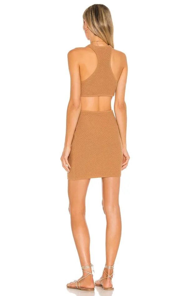 Lovers and Friends Dresses Women Francesca Dress Tan Lovers and Friends Dresses Women Francesca Dress Tan