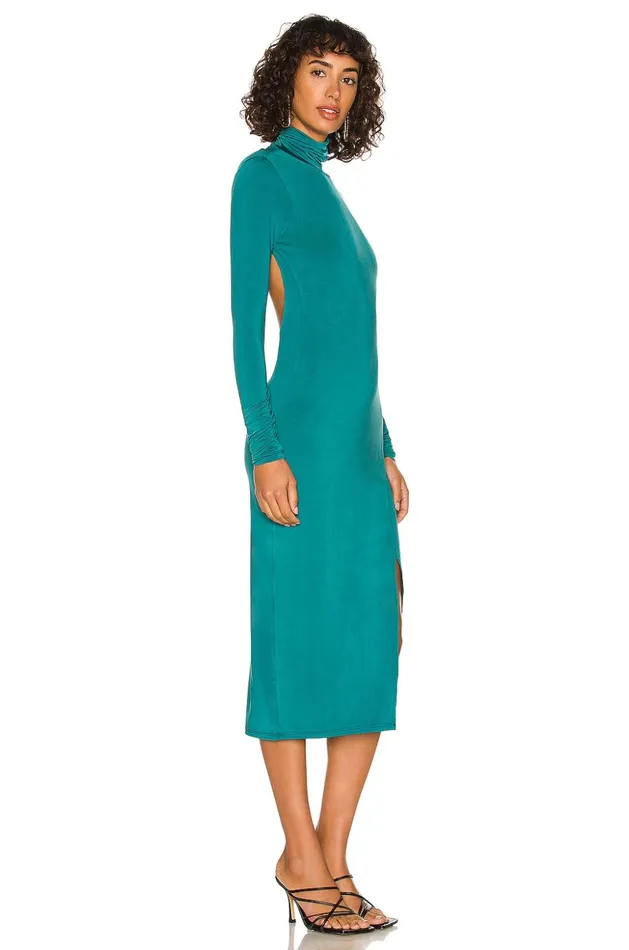 Lovers and Friends Dresses Women Gigi Midi Dress Emerald Green Lovers and Friends Dresses Women Gigi Midi Dress Emerald Green