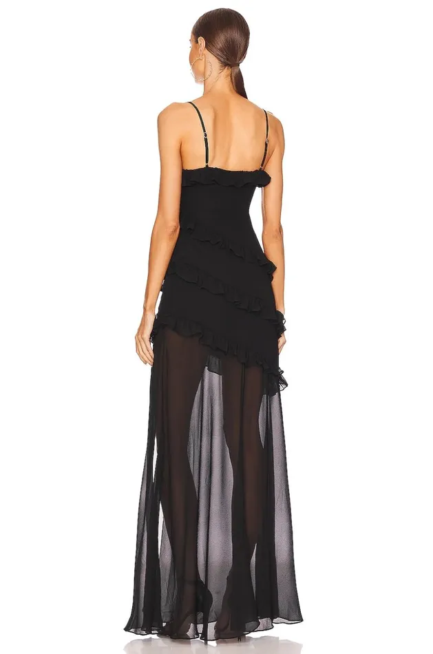 Lovers and Friends Dresses Women Karlie Gown Black Lovers and Friends Dresses Women Karlie Gown Black