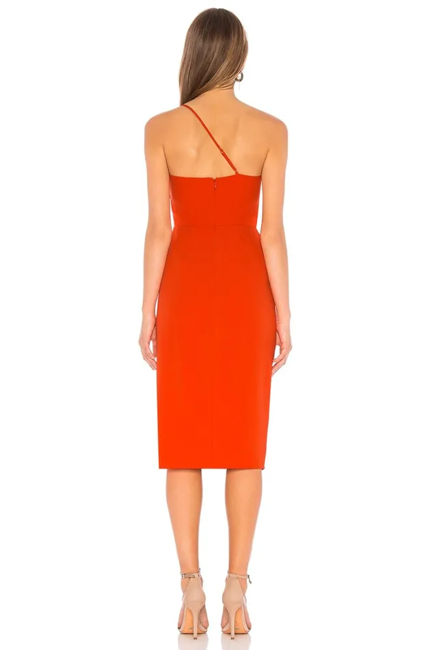 Lovers and Friends Dresses Women Lazo Midi Dress Blood Orange Lovers and Friends Dresses Women Lazo Midi Dress Blood Orange