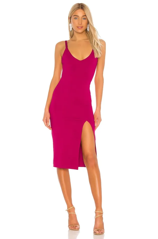Lovers and Friends Dresses Women Lucie Midi Dress Fuchsia