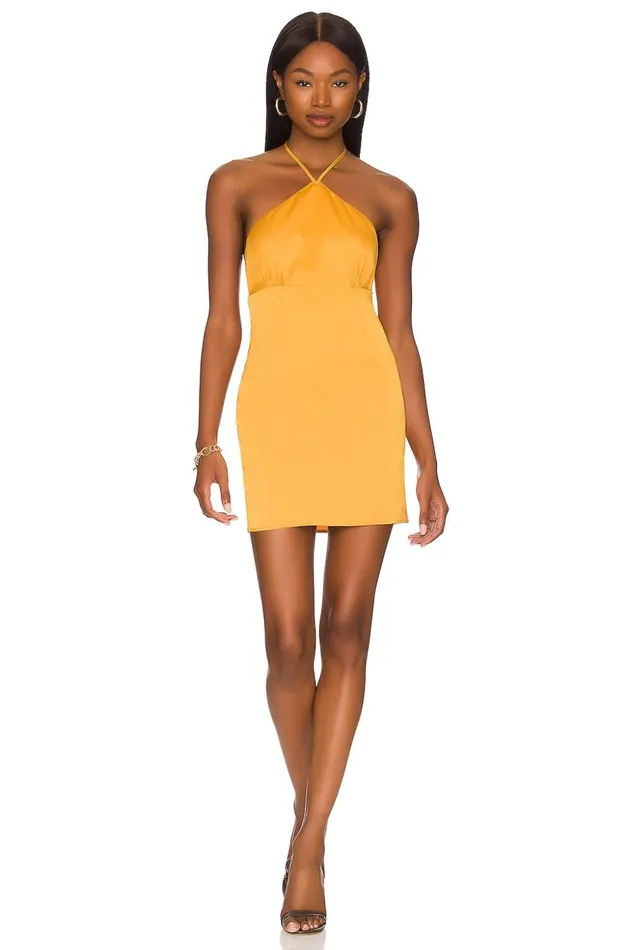 Lovers and Friends Dresses Women Teagan Mini Dress Mustard