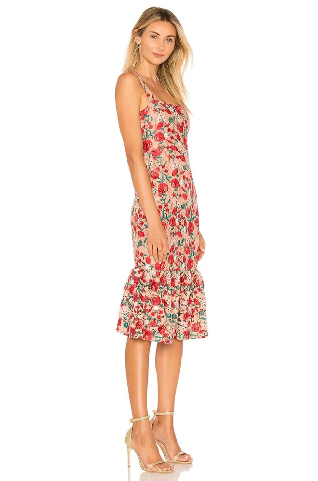 Lovers and Friends Dresses Women Under The Stars Midi Dark Nude Lovers and Friends Dresses Women Under The Stars Midi Dark Nude