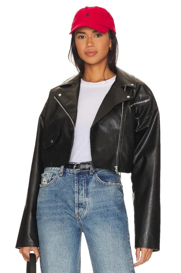 Lovers and Friends Jackets and Coats Women Baldwin Faux Leather Jacket Black