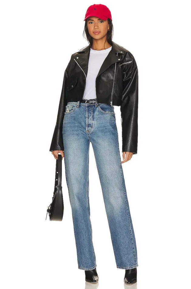 Lovers and Friends Jackets and Coats Women Baldwin Faux Leather Jacket Black Lovers and Friends Jackets and Coats Women Baldwin Faux Leather Jacket Black