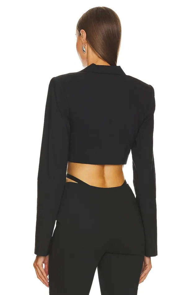 Lovers and Friends Jackets and Coats Women Charlize Cropped Blazer Black Lovers and Friends Jackets and Coats Women Charlize Cropped Blazer Black