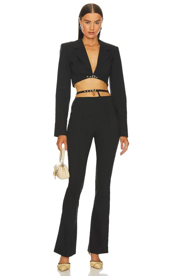 Lovers and Friends Jackets and Coats Women Charlize Cropped Blazer Black Lovers and Friends Jackets and Coats Women Charlize Cropped Blazer Black