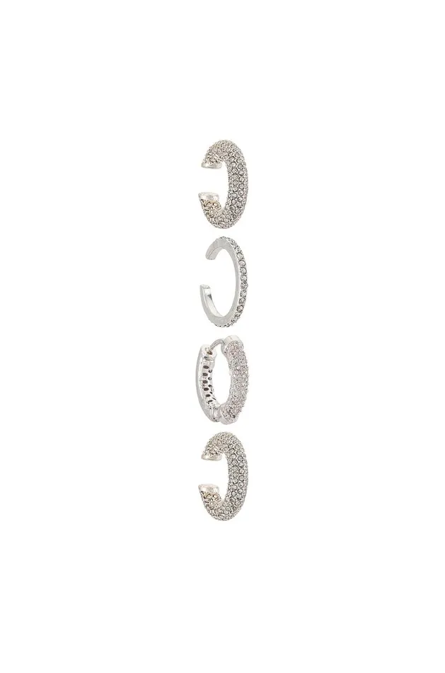 Lovers and Friends Jewelry Women Ivy Hoop Set White