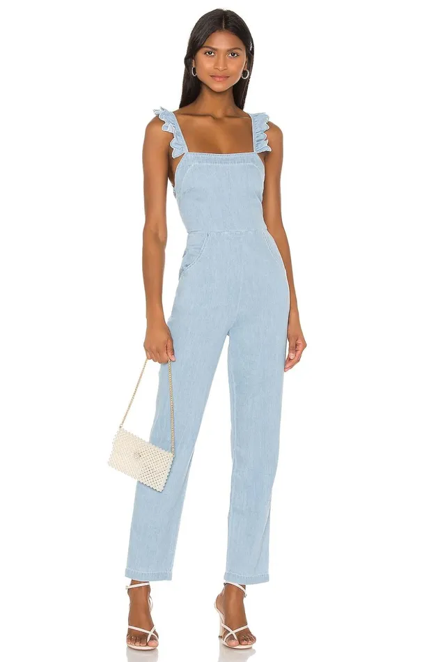 Lovers and Friends Jumpsuits Women Avie Jumpsuit Light Denim Blue