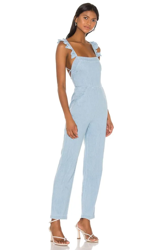 Lovers and Friends Jumpsuits Women Avie Jumpsuit Light Denim Blue Lovers and Friends Jumpsuits Women Avie Jumpsuit Light Denim Blue