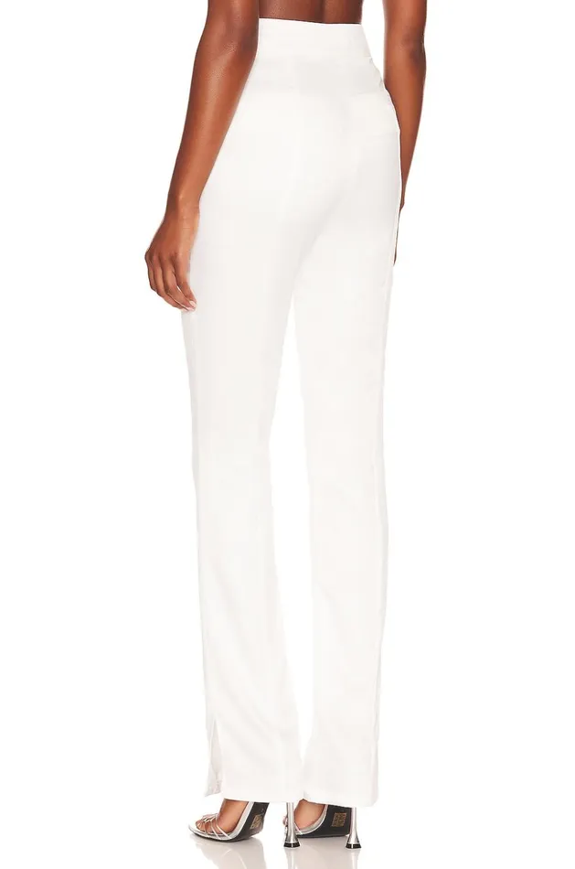 Lovers and Friends Pants Women Troy Split Hem Pant White