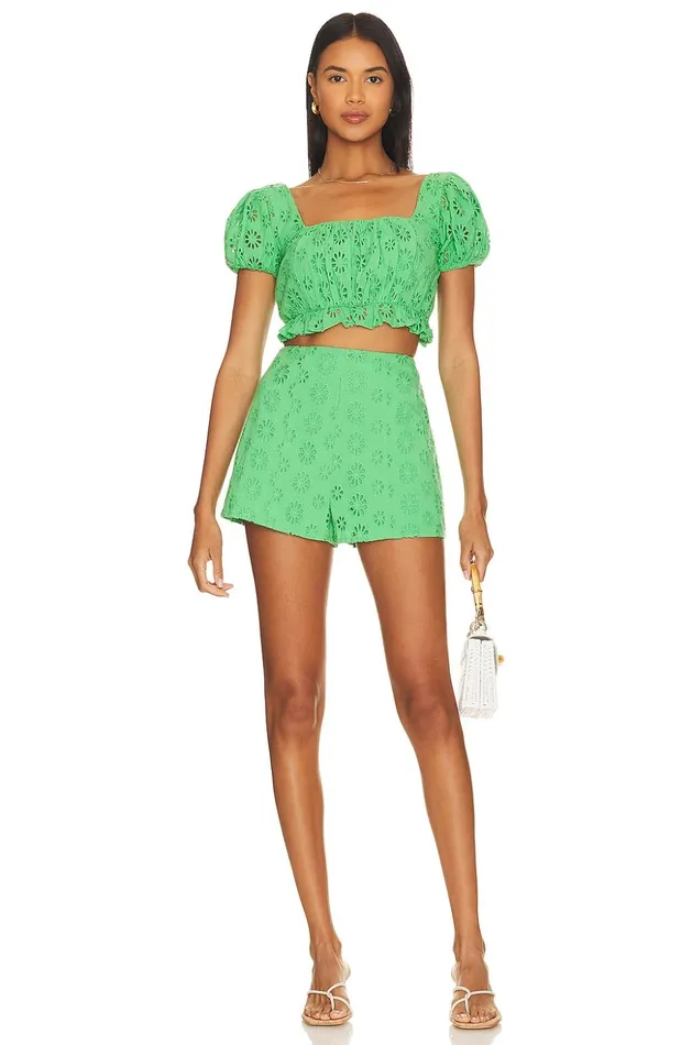 Lovers and Friends Shorts Women Leah Short Green Lovers and Friends Shorts Women Leah Short Green