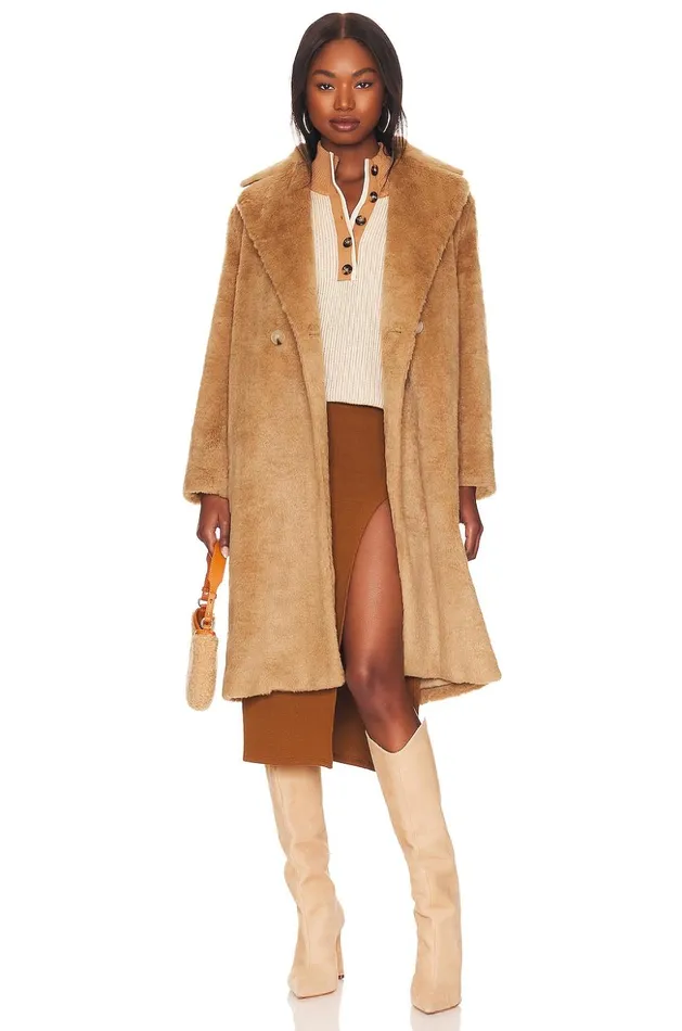 Lovers and Friends Skirts Women Liv Midi Skirt Latte Brown Lovers and Friends Skirts Women Liv Midi Skirt Latte Brown