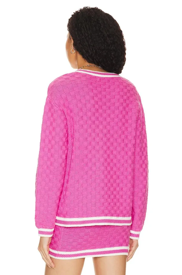 Lovers and Friends Sweaters and Knits Women Zata Cardigan Pink and White Lovers and Friends Sweaters and Knits Women Zata Cardigan Pink and White