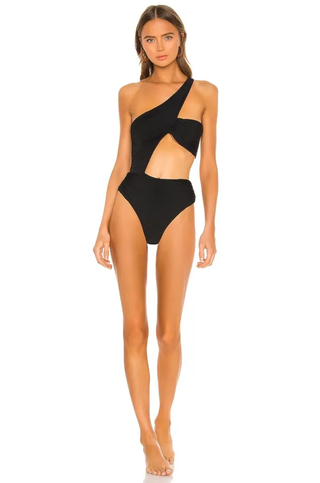 Lovers and Friends Swimsuits and CoverUps Women Aiko One Piece Black