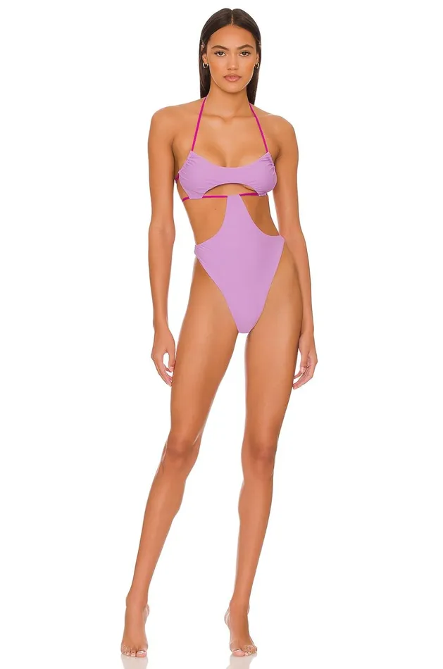 Lovers and Friends Swimsuits and CoverUps Women If Only One Piece Purple