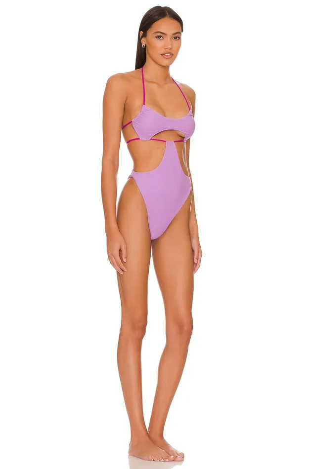 Lovers and Friends Swimsuits and CoverUps Women If Only One Piece Purple