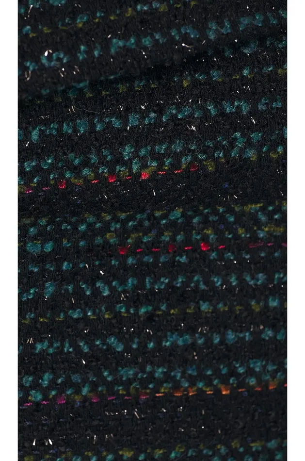 Lovers and Friends Tops Women Alexandria Cropped Top Black and Blue Multi