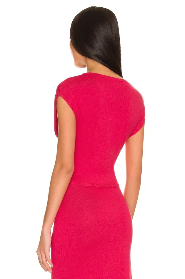 Lovers and Friends Tops Women Basia Twist Top Deep Magenta Lovers and Friends Tops Women Basia Twist Top Deep Magenta