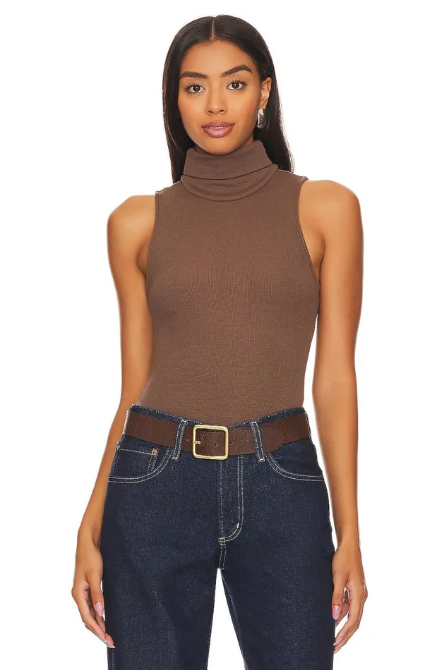 Lovers and Friends Tops Women Blythe Bodysuit Dark Mocha