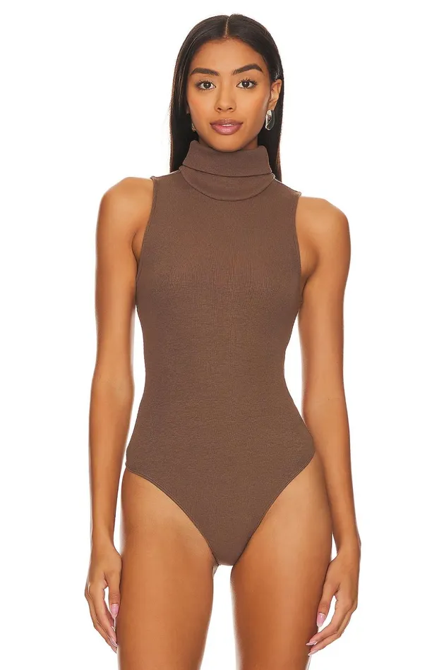 Lovers and Friends Tops Women Blythe Bodysuit Dark Mocha