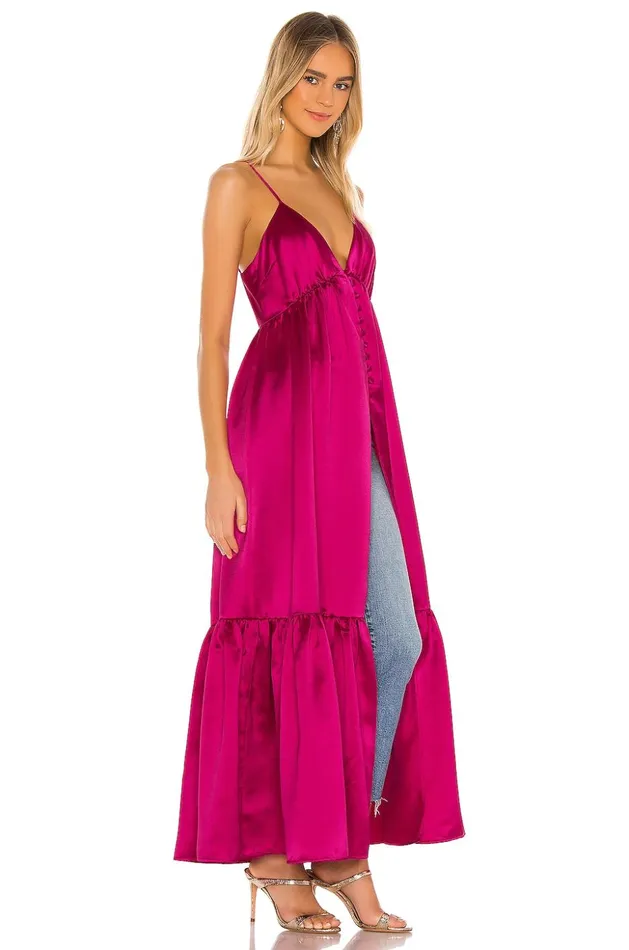 Lovers and Friends Tops Women Dawson Maxi Top Magenta Pink Lovers and Friends Tops Women Dawson Maxi Top Magenta Pink