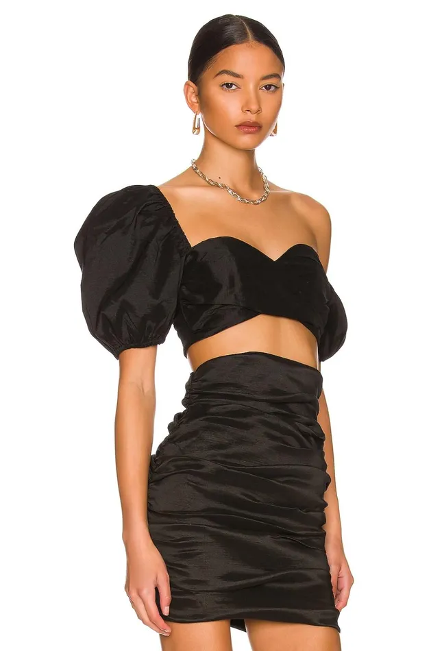Lovers and Friends Tops Women Savannah Cropped Top Black
