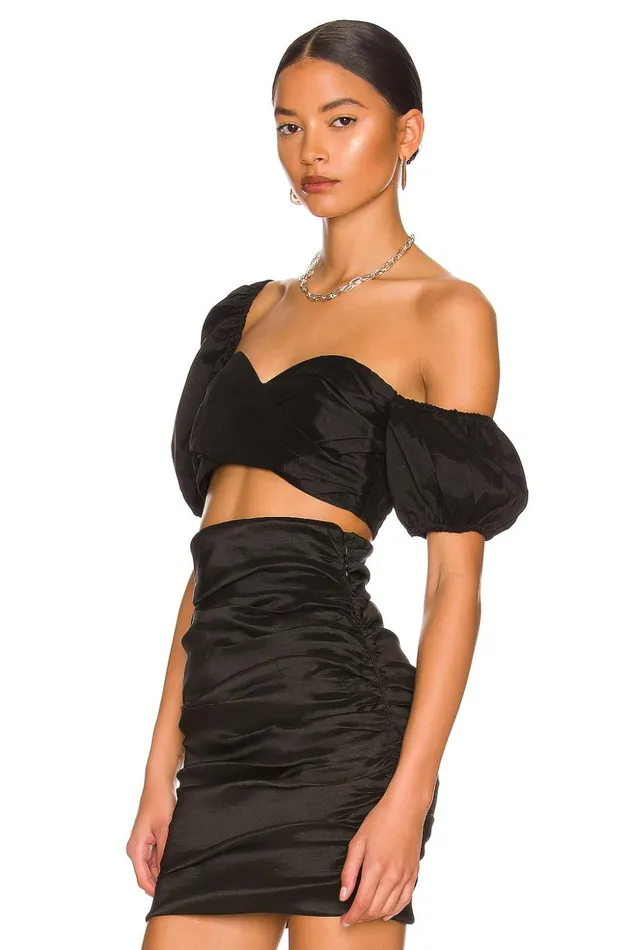 Lovers and Friends Tops Women Savannah Cropped Top Black