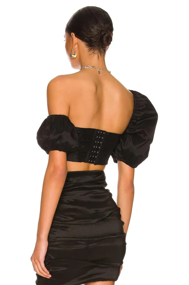 Lovers and Friends Tops Women Savannah Cropped Top Black