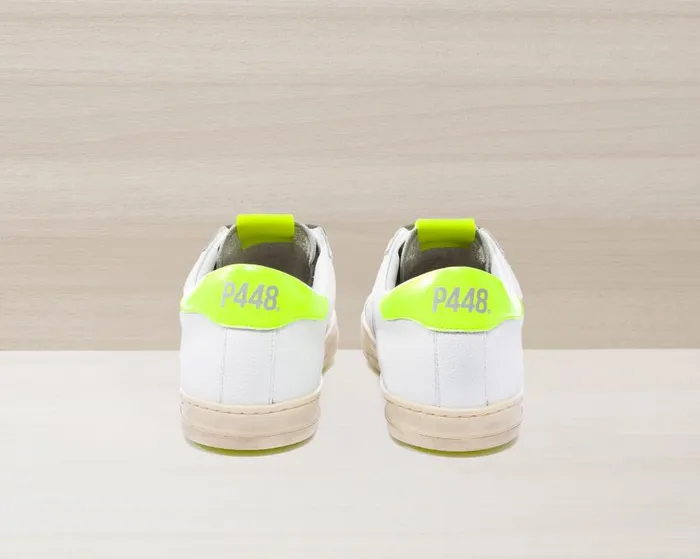 Low Tops Women P448 John Recycled WhiteYellow