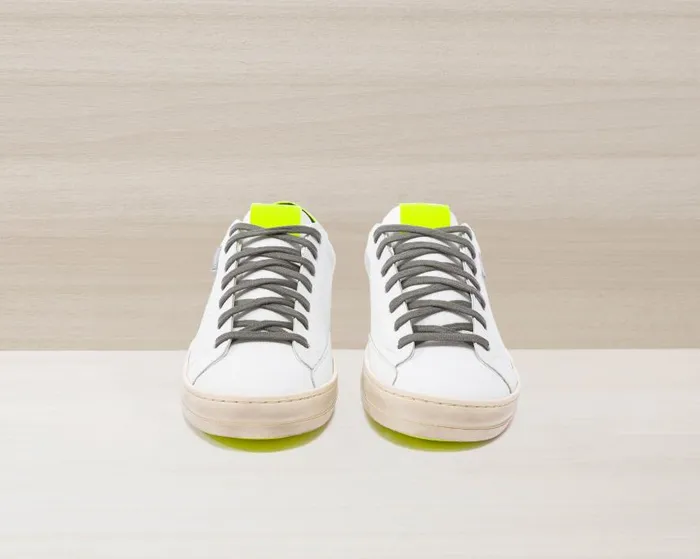 Low Tops Women P448 John Recycled WhiteYellow