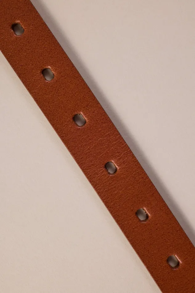 Lucky Brand Belts Women Laced Buckle Belt 231 Tan