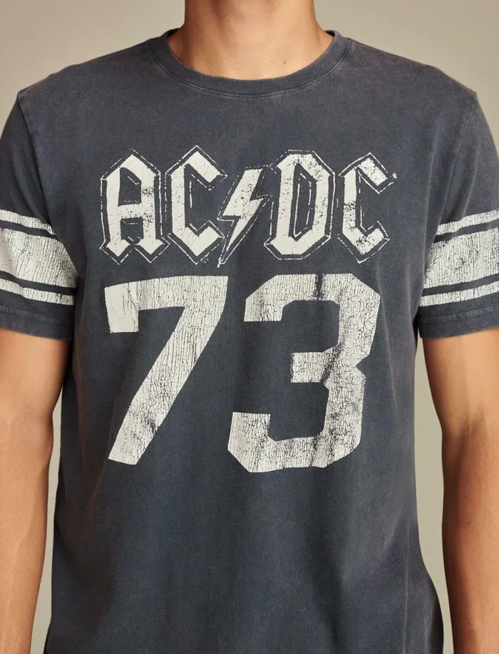 Lucky Brand Graphic Tees Men Acdc 73 Midnight Navy