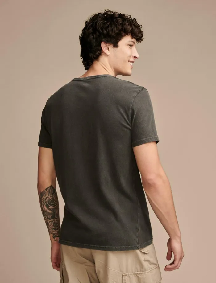 Lucky Brand Graphic Tees Men Lucky Clover Jet Black