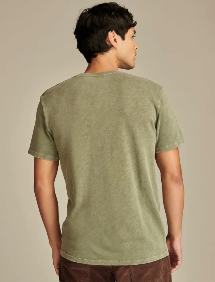 Lucky Brand Graphic Tees Men Nashville Guitars Four Leaf Clover