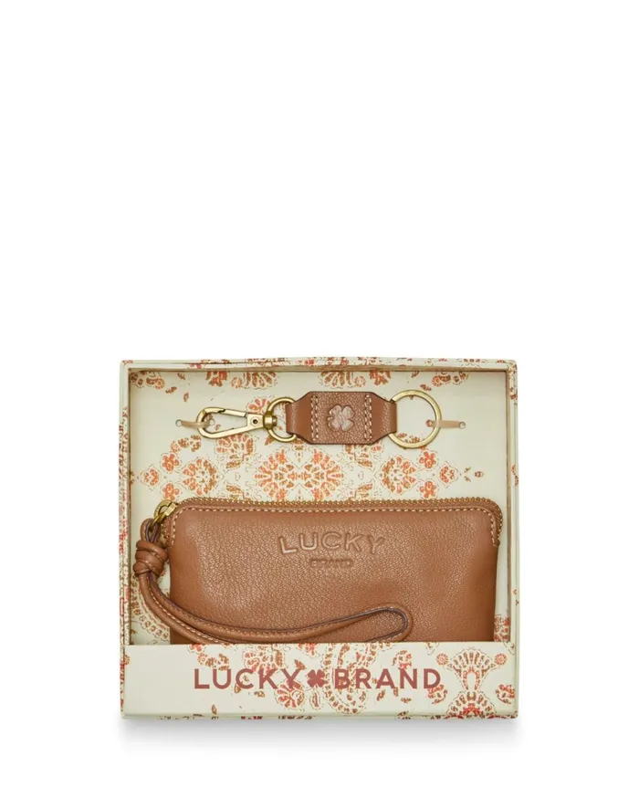 Lucky Brand Handbags Women Rila Gift Box Rust Brown