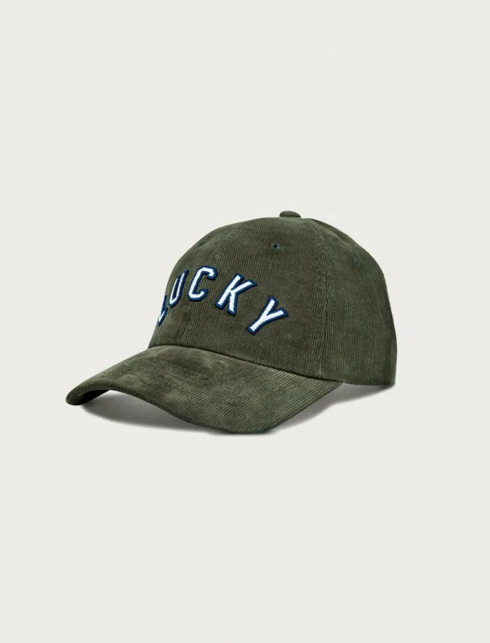 Lucky Brand Hats Women Lucky Corduroy Baseball Hat Olive Branch