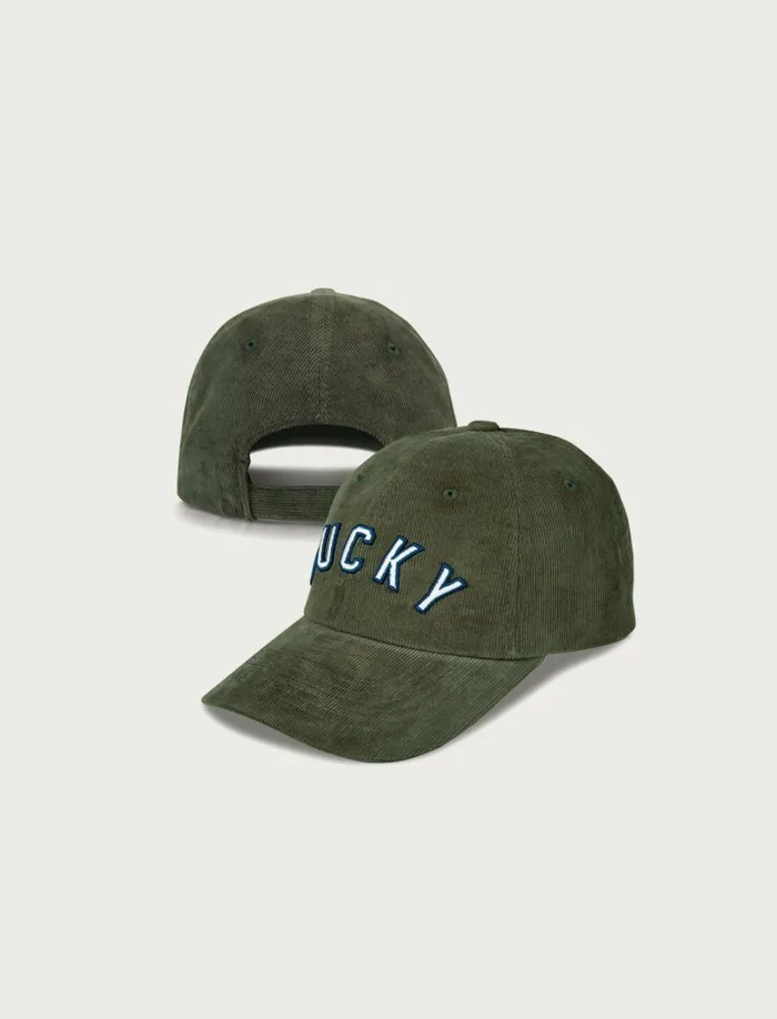 Lucky Brand Hats Women Lucky Corduroy Baseball Hat Olive Branch