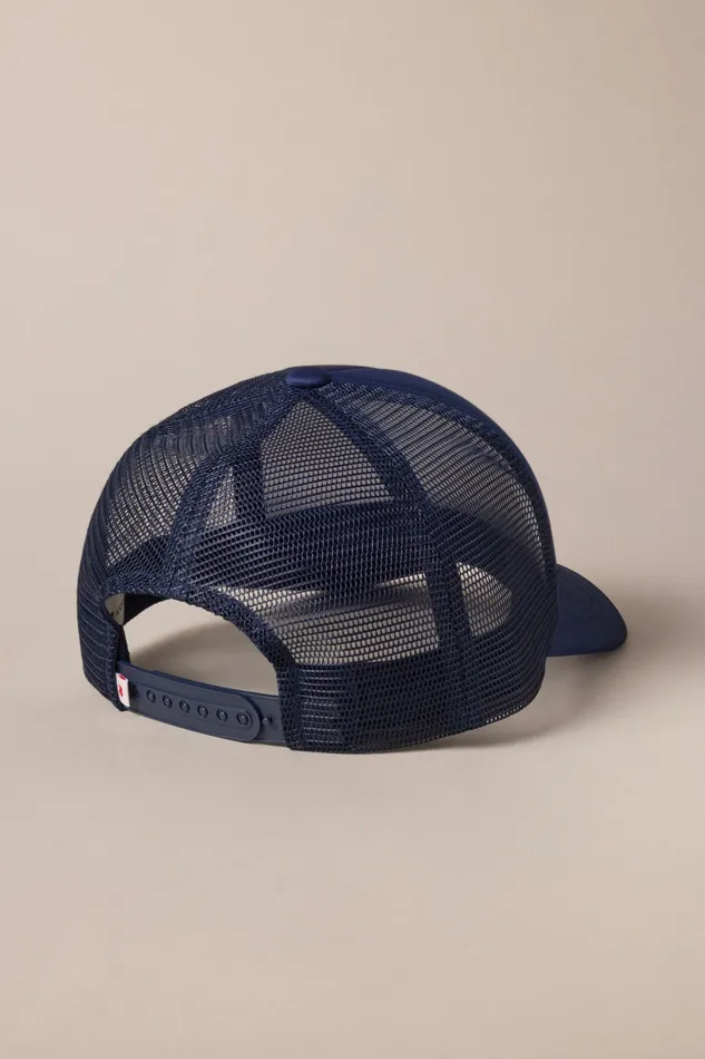 Lucky Brand Hats Women Lucky Print Trucker Hat Navy