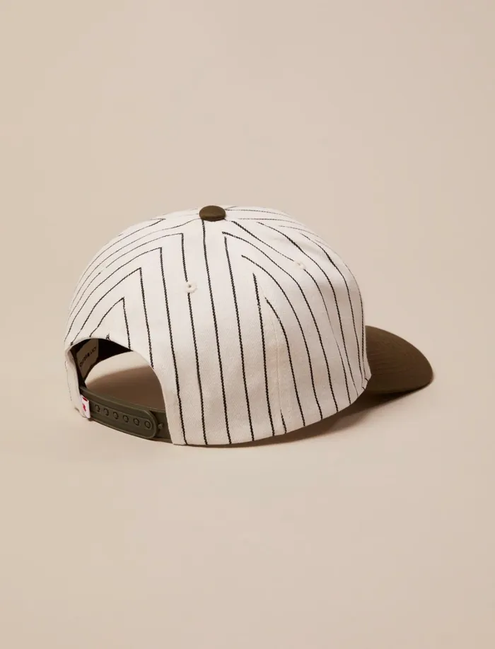 Lucky Brand Hats Women Pinstripe Logo Cap Light Green