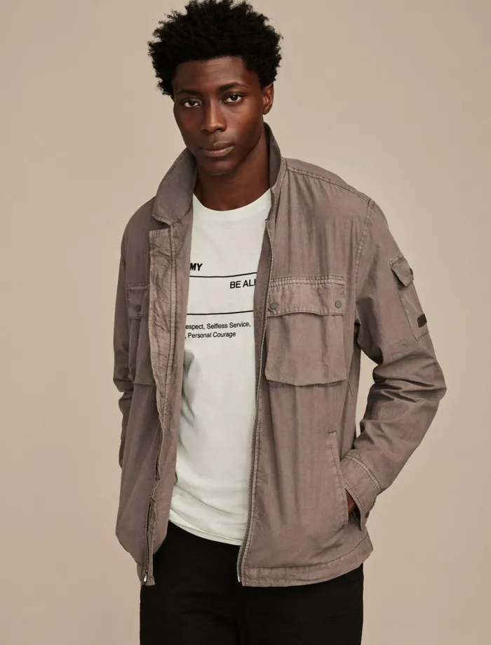 Lucky Brand Jackets and Outerwear Men Army X Lucky Shirt Jacket Smoked Pearl