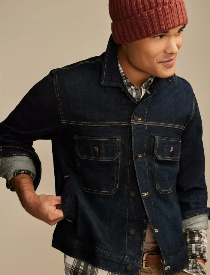 Lucky Brand Jackets and Outerwear Men Dress Up Denim Jacket Rumson