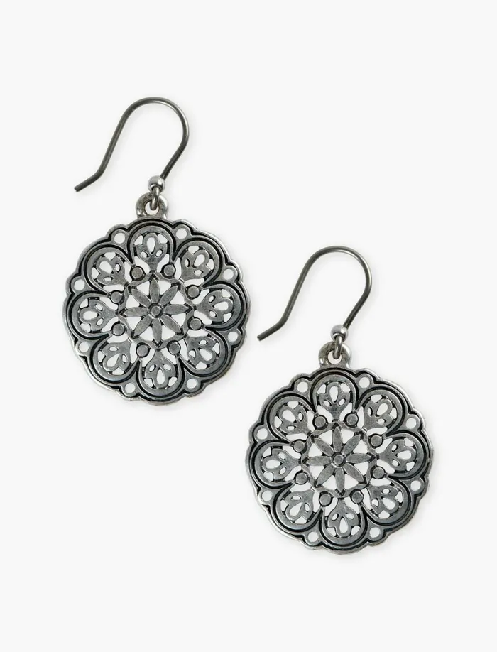 Lucky Brand Jewelry Women Openwork Drop Earring Silver