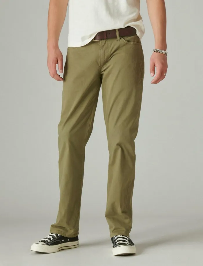 Lucky Brand Pants Men 363 Straight Sateen Stretch Jean Sage Shadow