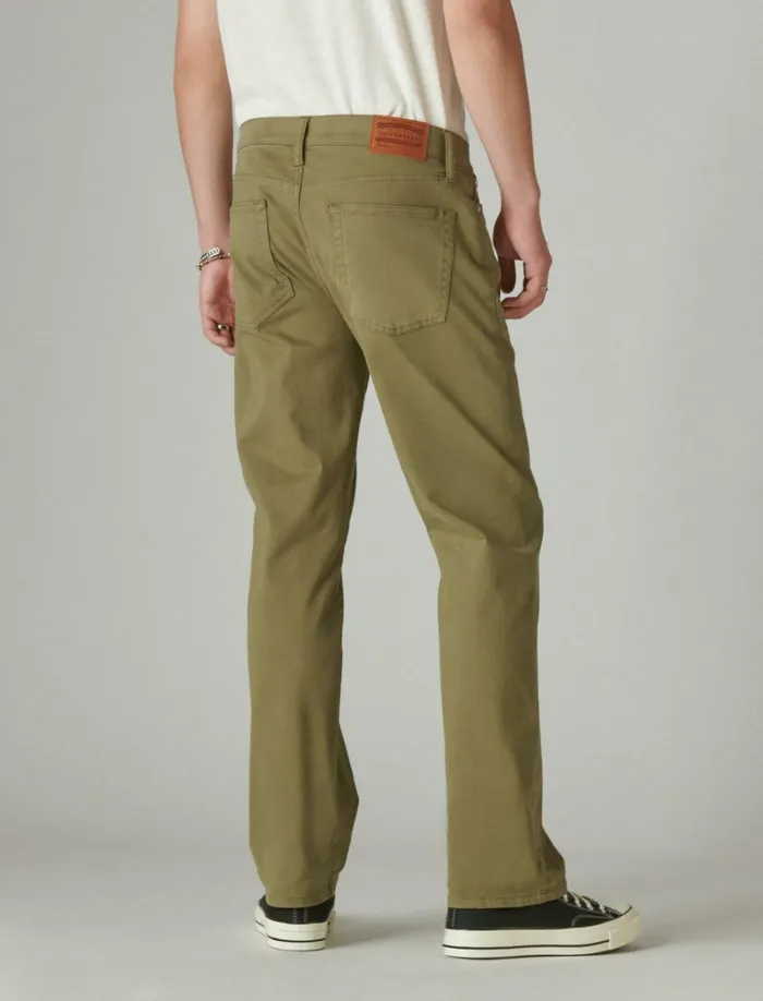 Lucky Brand Pants Men 363 Straight Sateen Stretch Jean Sage Shadow