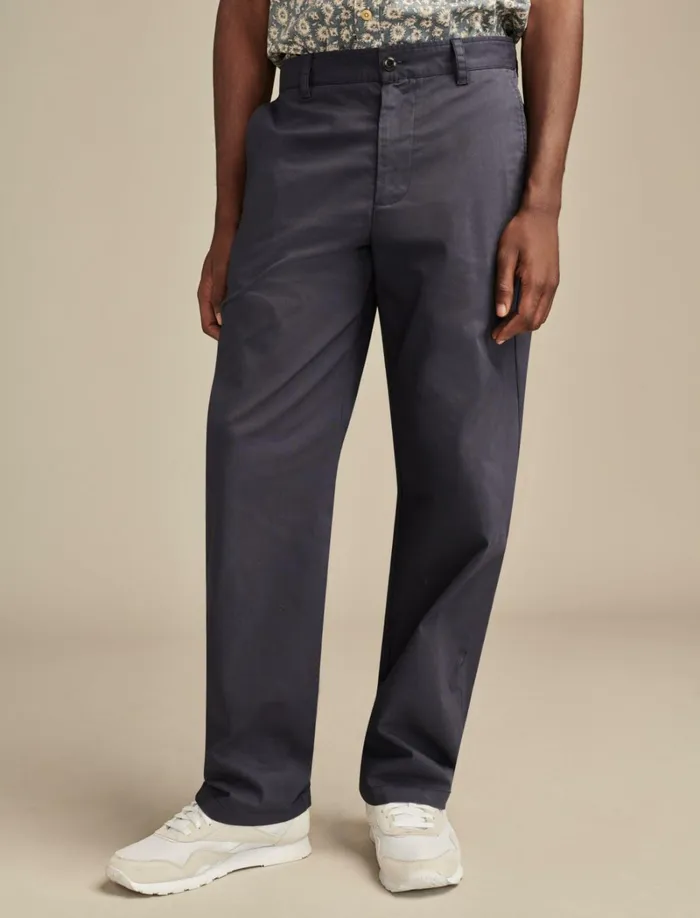 Lucky Brand Pants Men Coolmax Relaxed Straight Fit Chino Parisian Night