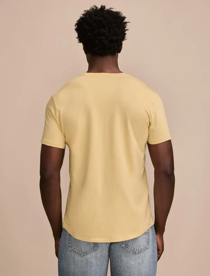 Lucky Brand Shirts and Tops Men Supima Short Sleeve Crew Gravel