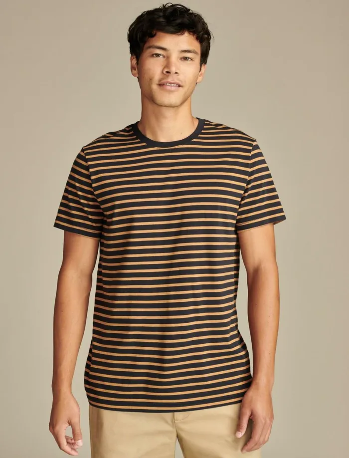 Lucky Brand Shirts and Tops Men Supima Stripe Short Sleeve Crew Shirt Multi