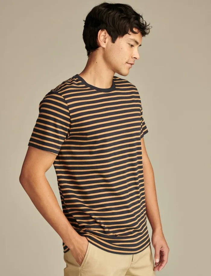 Lucky Brand Shirts and Tops Men Supima Stripe Short Sleeve Crew Shirt Multi
